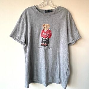 Polo Bear Graphic T-Shirt in Gray